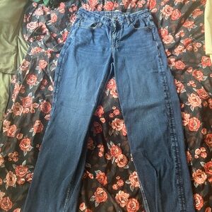 American Eagle Outfitters Dark Blue Straight Leg Jeans